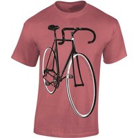 Baddery Print-Shirt Fahrrad T-Shirt : Freedom Machine - Sport Tshirts Herren, hochwertiger Siebdruck, aus Baumwolle von Baddery