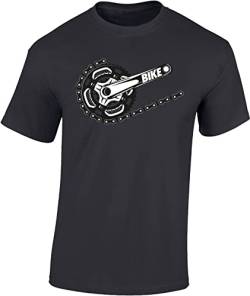 Fahrrad T-Shirt Herren : Bike - Sport Tshirts Herren - Moutainbike Shirt (Mausgrau L) von Baddery