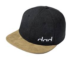 Geburtstagsgeschenk für Männer: Dad Cap - Kappe Papa Hut Baseball Snapback Cap Herren Väter (Schwarz) von Baddery