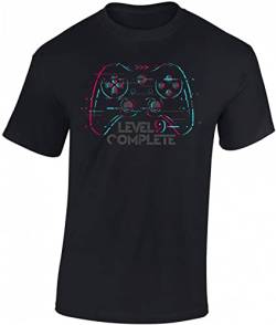 Jungen Gamer T-Shirt zum 9. Geburtstag : Level 9 Complete - Kinder Gaming Tshirt - Gamer Zubehör Geschenk Gaming (152/164) von Baddery
