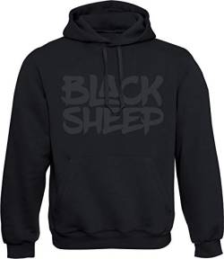 Kapuzenpullover für Herren : Black Sheep - Männer Pullover - Streetwear Hoodie (3XL) von Baddery