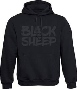 Kapuzenpullover für Herren : Black Sheep - Männer Pullover - Streetwear Hoodie (5XL) von Baddery