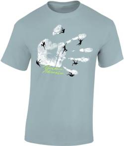 Kletter Tshirt : Bouldern Adrenalin - T-Shirt Kletter Zubehör - Outdoor Ausrüstung - Bouldern Geschenk (Ice Blue L) von Baddery