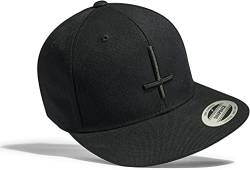 Metal Cap Herren Flexfit Snapback : Petruskreuz - Basecap Herren & Damen Baseball Cap Männer Schwarz (Schwarz) von Baddery