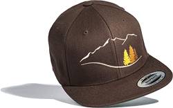 Outdoor Cap Herren Flexfit Snapback : Mountain Woods - Basecap Herren & Damen - Kletter Ausrüstung Wander Zubehör (One Size) von Baddery