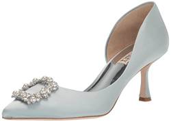 Badgley Mischka Damen Fabia Pumps, Mist Blue Satin, 41 EU von Badgley Mischka