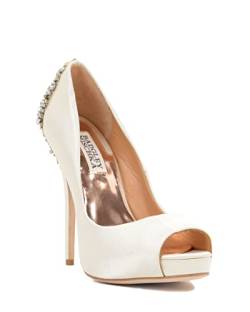 Badgley Mischka Damen Kiara Plateau Pumps, elfenbeinfarben, 38.5 EU von Badgley Mischka