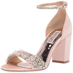 Badgley Mischka Damen Knöchelriemen, Blockabsatz, Sandale, (Seashell), 37.5 EU von Badgley Mischka