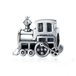 Frauen Schmuck Lokomotive Bead Charms 925 Sterling Silber Bead Anhänger für European Charm Bracelets Halsketten von Baebaby