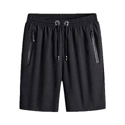 Baenxo Eisseide-Stretch-Shorts für Herren Schnell Trocknende Leichte Laufshorts Trainingsshorts Sport Shorts Kurze Hose von Baenxo