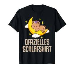 Offizielles Schlafshirt Pyjama Nachthemd Bär Bären Geschenk T-Shirt von Bär Bären Fun Geschenkidee Langschläfer Faulenzer