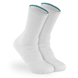 Bärenfuß Damen & Herren Premium Tennis Socken - 4 Paar aus feinster Baumwolle, Extra Verstärkt (Weiß, 35-37) von Bärenfuß