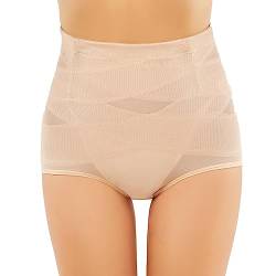 Shapewear Damen Bauchweg Body Shaper Damen Bauchweg Hüfthoch Shape Unterhose Damen Bequem Bauch Weg Hose Shapewear Damen (XXL, Beige) von Bafiwu