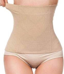 Bafully Postnatal Bauchgurt & Taillenmieder, 2 in 1 Design multifunktionell Bauchweg Taillenformer elastisch Unterstützung Figurformende Bauchband Shapewear Gurt nach Geburt, Hautfarbe, L von Bafully