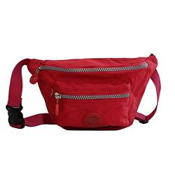 Bag Street Gürtel Tasche Hüfttasche Bauchtasche Nylon präsentiert von ZMOKA® in versch. Farben (Rot) von Bag Street - präsentiert von ZMOKA