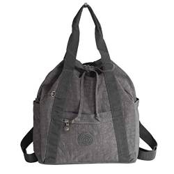 ultraleichter City Rucksack von Bag Street - Damenrucksack Damentasche auch als Handtasche verwendbar (Grau) - präsentiert von ZMOKA® von Bag Street - präsentiert von ZMOKA