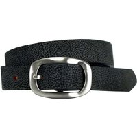 Bag & Belt Ledergürtel Bag& Belt-Damen-Gürtel 2 cm Nubuk dunkelblau strukturiert 70 von Bag & Belt