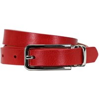 Bag & Belt Ledergürtel Damen-Vollleder-Gürtel 2 cm rot 75 von Bag & Belt