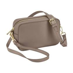 BagBase Boutique Structured Cross Body Bag Taupe 21 x 13 x 7 cm (BG758) von BagBase