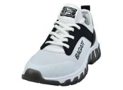 Slip-On Sneaker BAGATT Gr. 39, schwarz-weiß (weiß, schwarz) Damen Schuhe Schnürschuhe von Bagatt