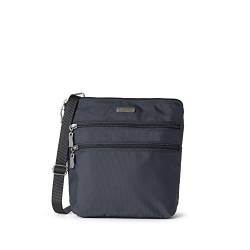 Baggallini Damen Essential Tasche für Frauen-Integrierter RFID-Kartenhalter-Crossbody Geldbörse mit Schnellzugriff Handyfach, dunkelgrau von Baggallini