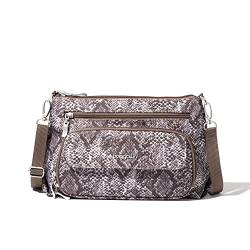 Baggallini Damen Everyday Bag Originale Tasche für den Alltag, Tan Python von Baggallini