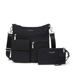 Baggallini Damen Modern Everywhere Slim Crossbody, schwarz von Baggallini