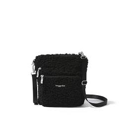 Baggallini Damen Moderne Umhängetasche mit Taschen, Schwarz von Baggallini