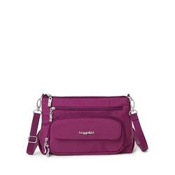 Baggallini Damen Original RFID Everyday Crossbody Bag, Wild Plum von Baggallini