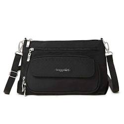 Baggallini Damen Original RFID Everyday Crossbody Bag Umhängetasche, Schwarz von Baggallini