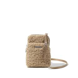 Baggallini Damen Take Two RFID Bryant Crossbody, Kunstfell, Taupe von Baggallini