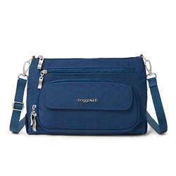 Baggallini Damen Umhängetasche Original RFID Everyday Crossbody Bag, Pazifik von Baggallini