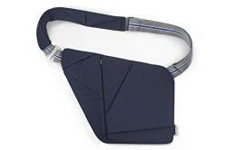 Baggizmo Crossbody Sling Bag für Herren Textil NFC Smart Tech Designer Body Hugging Sicherheit und hohe Kapazität Funktionalität für Sport und Freizeit von Baggizmo