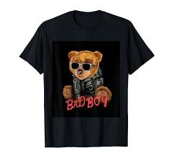 Bad Boy Tee Shirts, Funny Teddy Bear Graphic Design Style T-Shirt von Bahaa's Tee