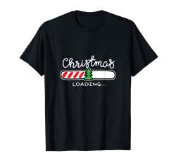 Christmas Loading, Funny Christmas Outfit Graphic Designs T-Shirt von Bahaa's Tee