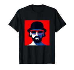 Cool Abstract Beard Man Illustration Novelty Graphic Designs T-Shirt von Bahaa's Tee