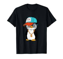 Cooles Hipster Rich Pinguin Outfit Look Style Grafik Designs T-Shirt von Bahaa's Tee