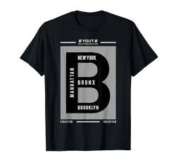 Cooles New York, Brooklyn, Bronx, Manhattan, New York City T-Shirt von Bahaa's Tee