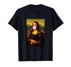 Enjoy Wear Sarcastic French Mona Lisa Chewing Bubble Gum Fun T-Shirt von Bahaa's Tee