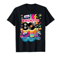 I Love 80's, Colorful Back To 80's Fashion Graphic Design T-Shirt von Bahaa's Tee