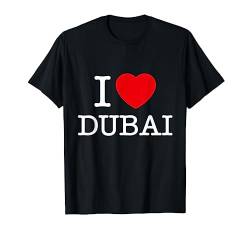 I Love Dubai, Dubai Illustration Novelty Graphic Designs T-Shirt von Bahaa's Tee