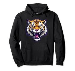 I Love Tigers, Enjoy Cool Tigers Fashion Graphic Design Pullover Hoodie von Bahaa's Tee