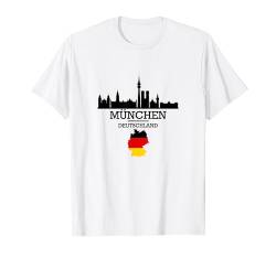 Ich Liebe München Tee shirts, Cool Munich Skyline Graphic T-Shirt von Bahaa's Tee