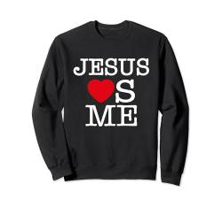 Ich liebe Jesus, Jesus liebt mich Illustration Grafikdesigns Sweatshirt von Bahaa's Tee