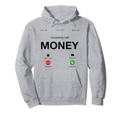 Incoming Call Money Is Calling Illustration Graphic Designs Pullover Hoodie von Bahaa's Tee