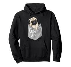 Love Pugs, cooles Mops-T-Shirt mit Tasche, für Haustiere und Hunde Pullover Hoodie von Bahaa's Tee