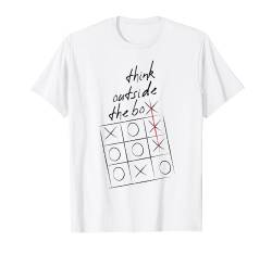 Lustiges Tic Tac Toe Spiel für Männer Frauen Jungen inspirierende Zitate T-Shirt von Bahaa's Tee