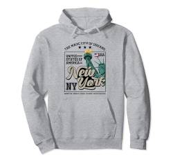 New York City the Magic City of Dreams Statue of Liberty Pullover Hoodie von Bahaa's Tee