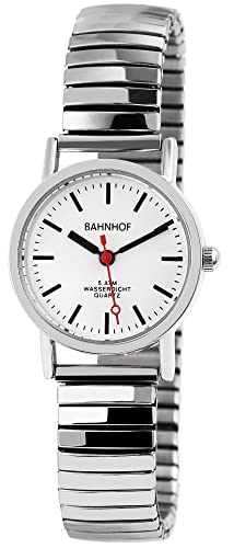 Bahnhof Damen - Uhr Metall Zugband Comfort Armbanduhr Analog Quarz 170050 von Bahnhof