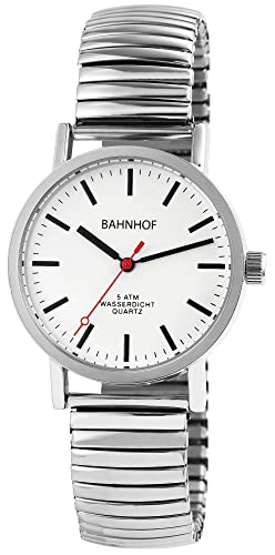 Bahnhof Herren - Uhr Metall Zugband Comfort Armbanduhr Analog Quarz 2700020 von Bahnhof